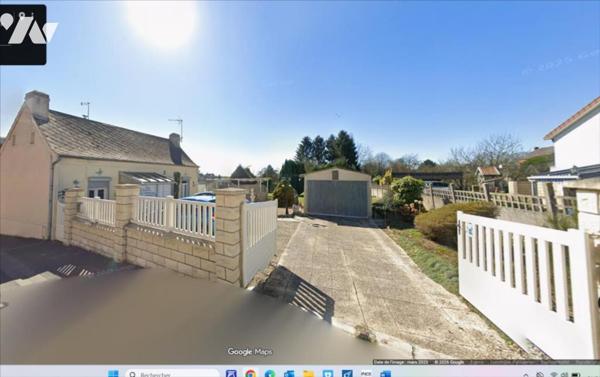 Fresnoy le grand - centre ville - plain pied 2 ch - garage et jardin