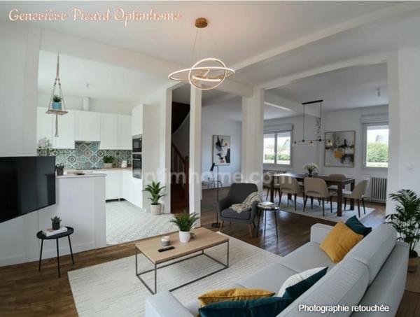 Coup de coeur à Loudéac - Maison rénovée de 97 m2 avec jardin de 800 m2 clos - sous-sol complet