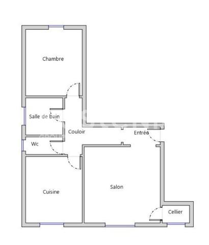 Appartement loué de 2 pièces 48 m2 Limoges (Bénédictins - Montplaisir) - parking privatif - cave