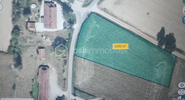 Terrain de 4 200 m²