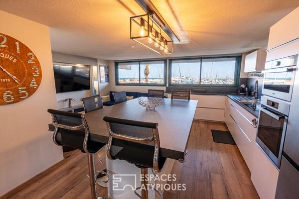 Appartement traversant avec vue imprenable sur la Méditerranée