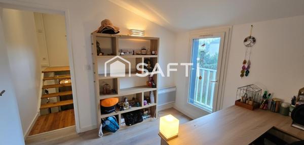 Maison 2 chambres, 1 bureau, Dressing, cave, garage et jardin