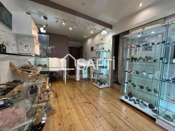 Maison de ville avec terrasse et local commercial