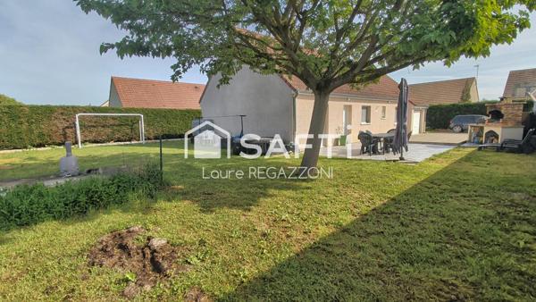 Maison plain-pied 4 chambres – Jardin plein sud – Demigny
