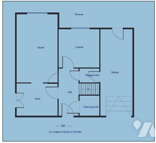 MAISON INDIVIDUELLE AVEC GARAGE CAVE  ET JARDIN SECTEUR BISSY
