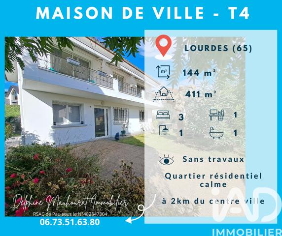 Maison à vendre 5 pièces 144 m² Lourdes