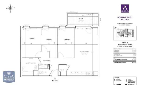 Appartement à louer 4 pièces 75.73m² Port-de-Bouc (13110)