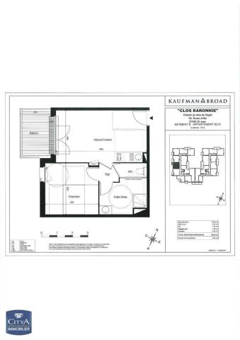 Appartement à louer 2 pièces 40.48m² Saint-Jean (31240)