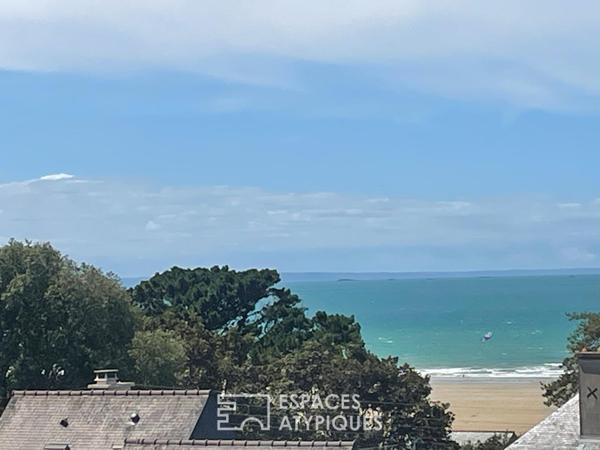 Terrain 715m² 300 m plage à pied vue mer