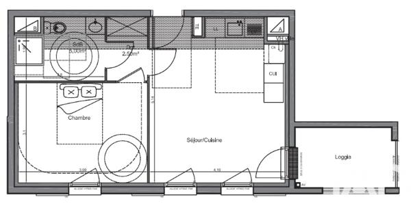 Appartement à vendre 2 pièces 40 m² Orly