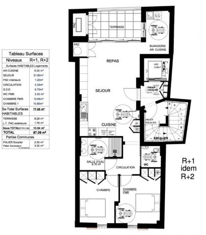 A VENDRE - APPARTEMENT  3 PIECES - 44210 PORNIC