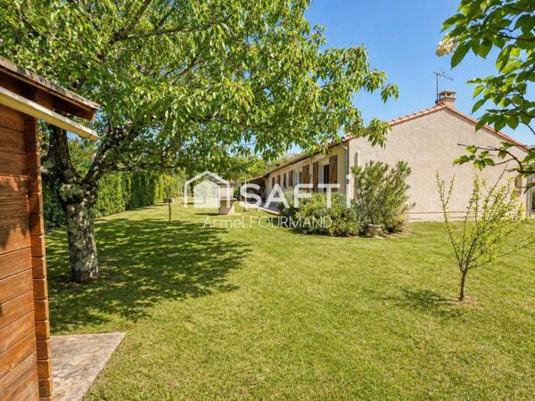 Maison plain-pied 3 chambres – jardin 700 m² – impasse calme – garage