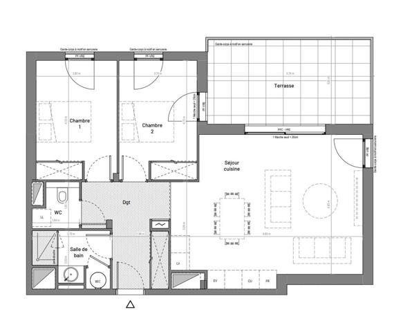 Appartement à vendre 3 pièces 70 m² Uzès