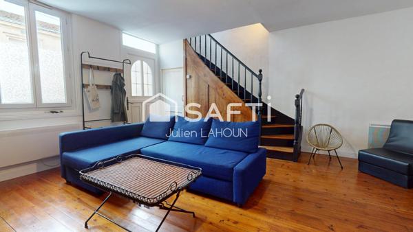 Maison de ville 2 chambres, courette et cave