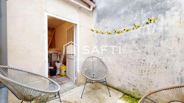 Maison de ville 2 chambres, courette et cave