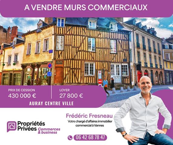 AURAY CENTRE-VILLE - MURS COMMERCIAUX OCCUPÉS - EMPLACEMENT RECHERCHÉ