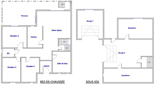 Millau (12100) MAISON 92 M2 F4 PLAIN PIED SUR TERRAIN DE 410 M2