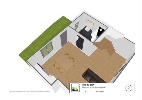 Maison 2 pièces de 60 m² à Meslay-du-Maine (53170)