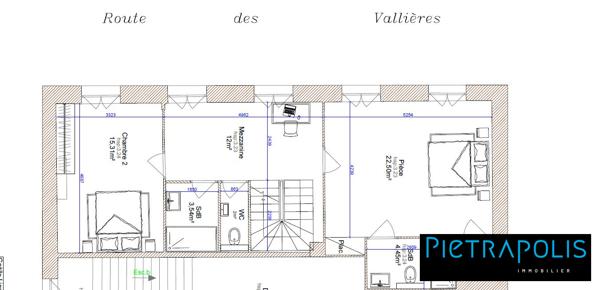 GRAND PLATEAU A AMENAGER A ST GEORGES DE RENEINS EN DUPLEX AVEC JARDIN