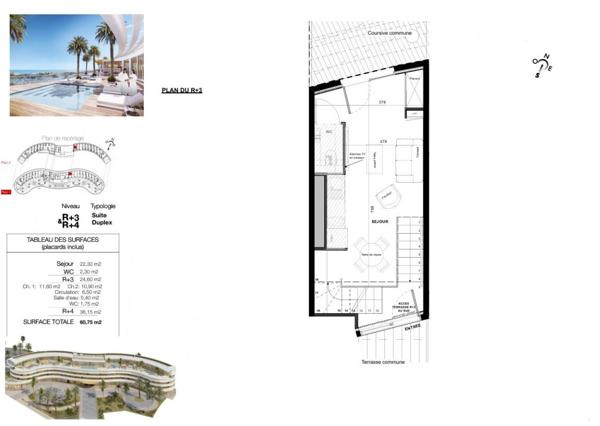 Le haut de gamme s'invite dans ce Duplex de plus de 60 m² au sein du village naturiste du Cap d'Agde