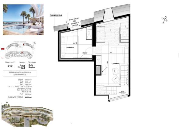 Le haut de gamme s'invite dans ce Duplex de plus de 60 m² au sein du village naturiste du Cap d'Agde