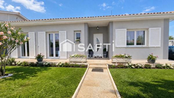 Maison plain-pied, 3/4 chambres, Véranda, Garages