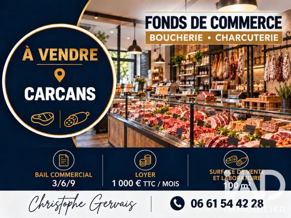 Boucherie, Charcuterie​ à vendre 100 m² Carcans