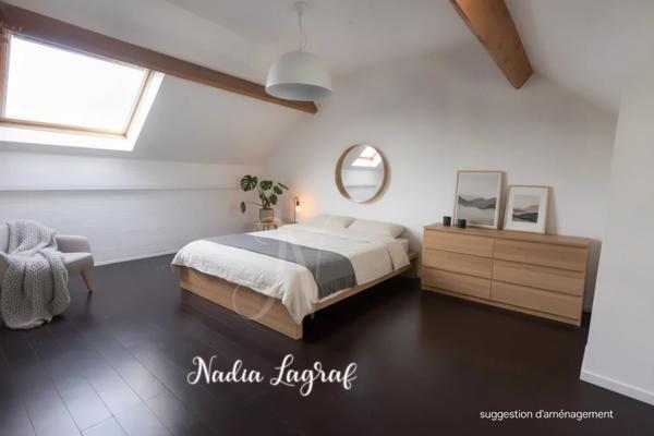 Maison familiale 100 m² avec jardin, garage 36 m² et gare à 5 min à pied