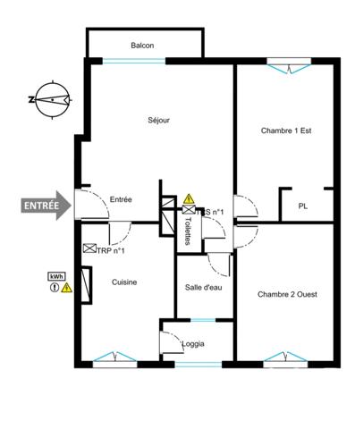 Appartement à vendre 3 pièces 57 m² Cannes