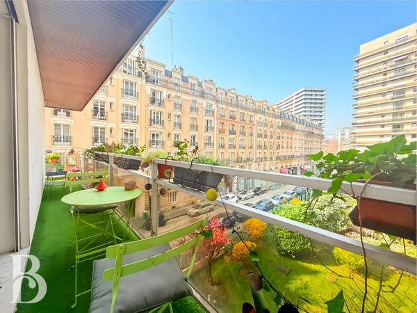 Paris (75015) TRES BEL APPARTEMENT FAMILIAL AVEC GRAND BALCON