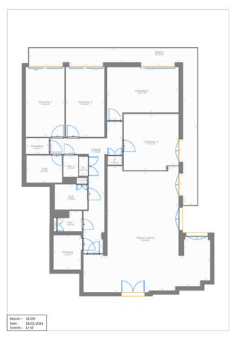 Paris (75015) TRES BEL APPARTEMENT FAMILIAL AVEC GRAND BALCON