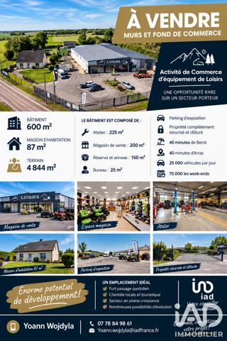Loisirs, Tourisme​ à vendre 600 m² Humières