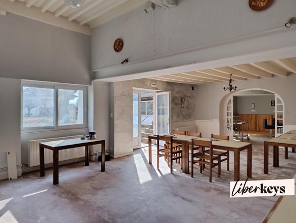 MAISON EN PIERRE NON MITOYENNE - 1600 M² TERRAIN - 290 M² Habitable - 3 CHAMBRES - COMMERCE - 