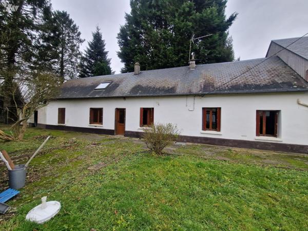 Yvetot, maison mitoyenne d'~94m² sur terrain ~1050 m², 3 chambres, 1 bâtiment.