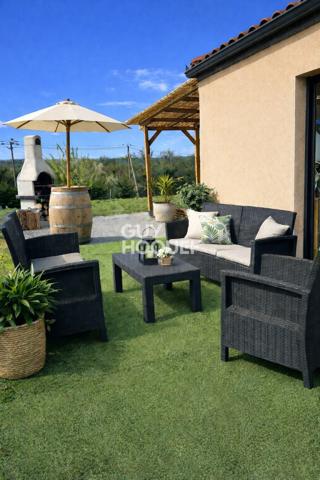 FELZINS - Maison récente T4 de 94 m2, de plain-pied avec vue dominante – Terrain piscinable de 1 530 m²