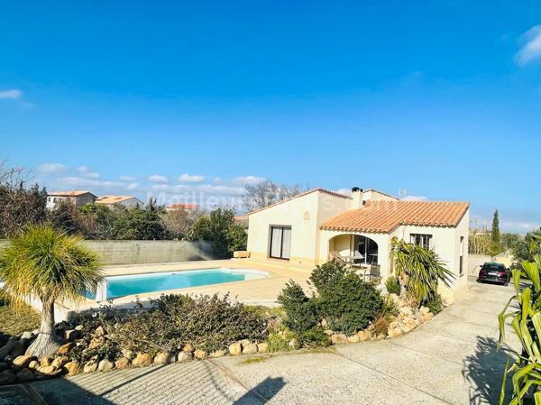 Belle villa T6 de 170m2 avec dépendance de 100m2 sur parcelle de 2051m2 à Rivesaltes.