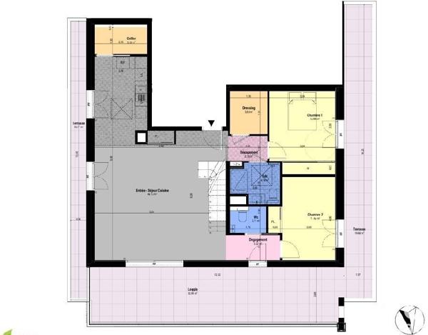 Appartement à vendre 4 pièces 135 m² Châteauneuf-Grasse