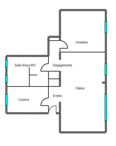 Appartement Le Kremlin Bicetre 2 pièce(s) 52.46 m2