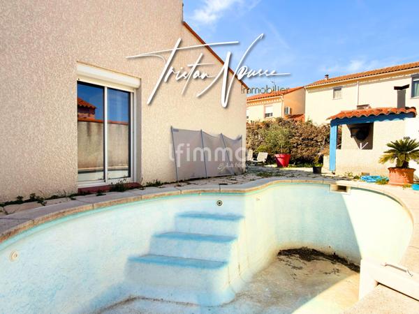 Maison 3 faces de 85 m2 avec piscine - Alenya