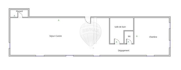 Appartement 1 chambre(s) à vendre