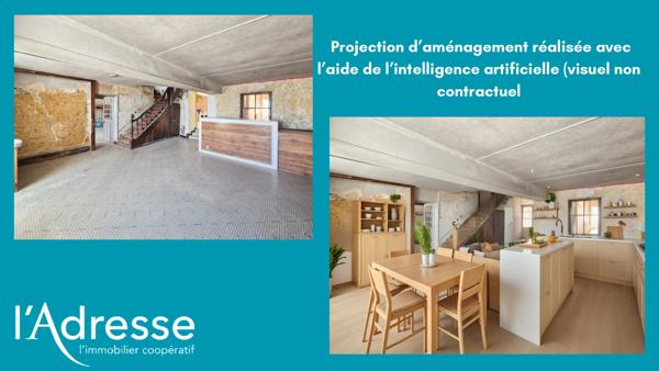 Ensemble immobilier avec terrain constructible et dépendances