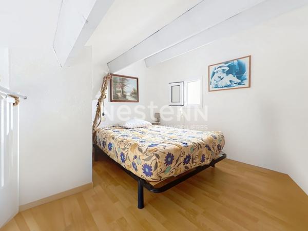 Charmante villa 2 pièces de 33.6 m² (27.28 m² loi carrez) + mezzanine, jardin et terrasse de 27 m² dans résidence avec piscine à Saint-Pierre-la-Mer