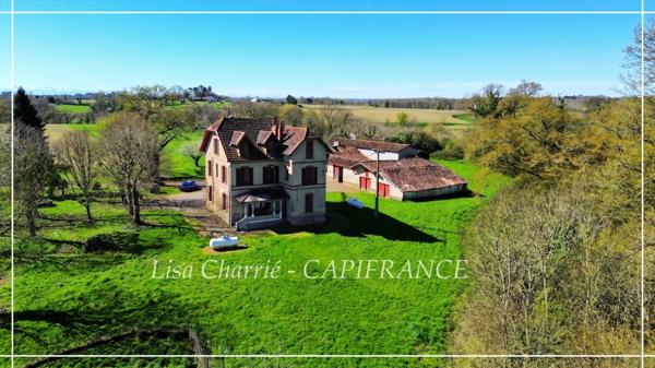 Propriete à vendre 14 pièces LE HOUGA (32) de 215 m2 habitables à rénover, sur 11949 m2 de terrain, dépendances