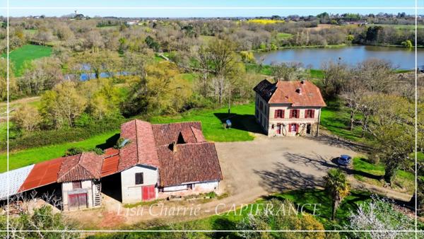 Propriete à vendre 14 pièces LE HOUGA (32) de 215 m2 habitables à rénover, sur 11949 m2 de terrain, dépendances