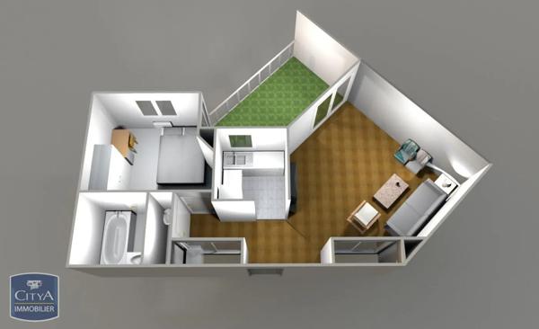 Appartement à louer 2 pièces 40.3m² Lyon (69007)