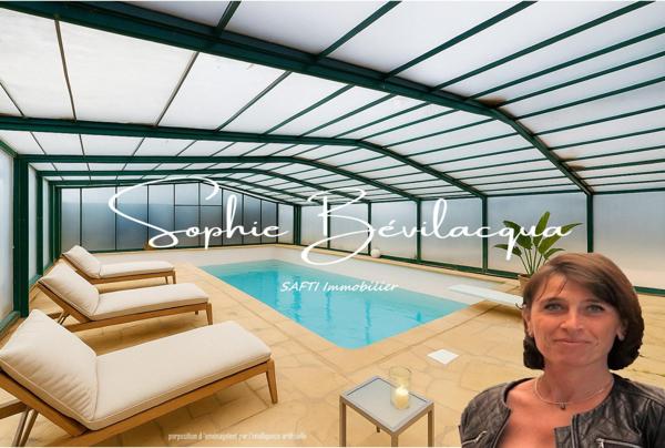 MAISON INDIVIDUELLE SANS VIS A VIS 5 CHAMBRES AVEC SOUS SOL TERRAIN PLAT 3500M² PISCINE