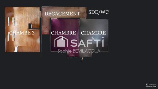 MAISON INDIVIDUELLE SANS VIS A VIS 5 CHAMBRES AVEC SOUS SOL TERRAIN PLAT 3500M² PISCINE