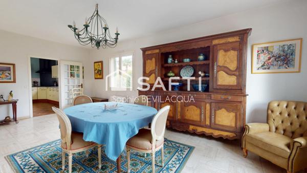 MAISON INDIVIDUELLE SANS VIS A VIS 5 CHAMBRES AVEC SOUS SOL TERRAIN PLAT 3500M² PISCINE