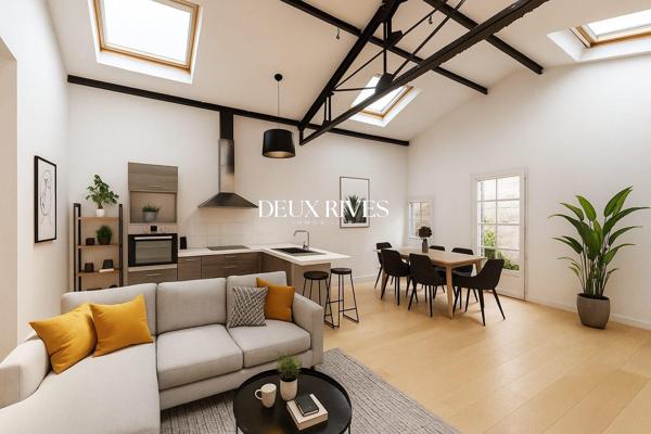 Superbe loft lumineux avec extérieur – Nantes Perverie / Loquidy