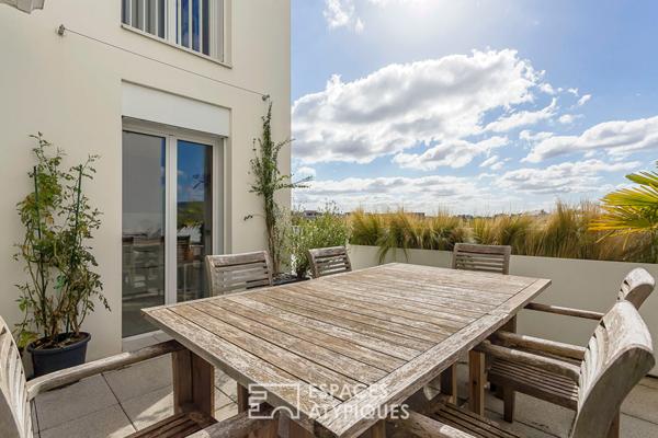 Duplex en dernier étage avec terrasse et vue